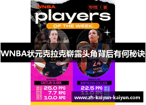 WNBA状元克拉克崭露头角背后有何秘诀